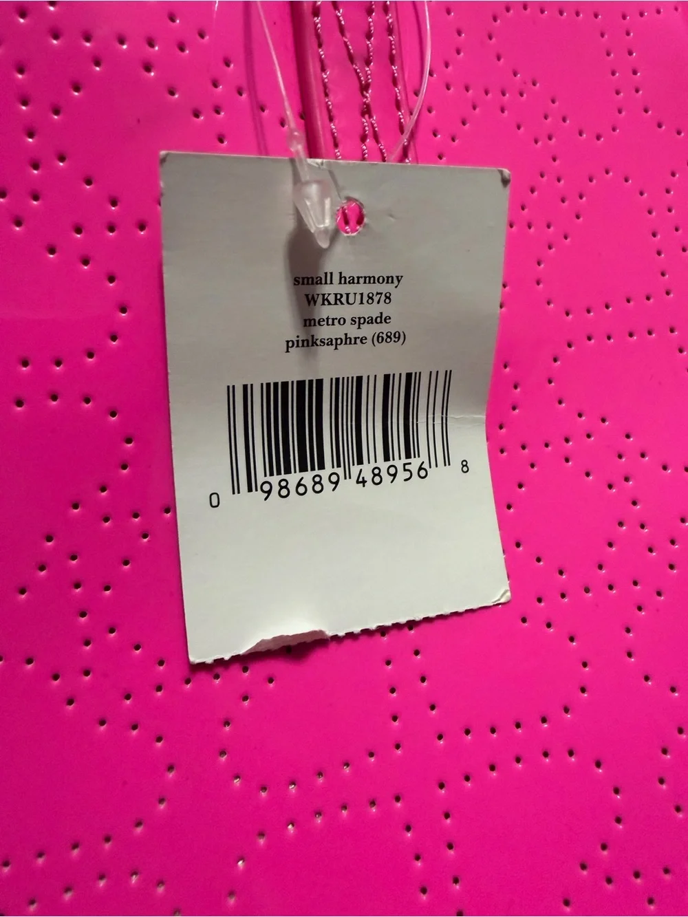 Kate Spade Pink Sapphire Metro Spade Harmony Tote